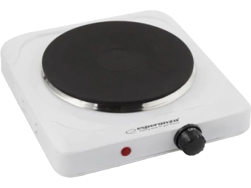 Electric hot plate esperanza pinatubo ekh002w white, 1500w 5 temperature degrees thermostatic protection against overheating the indicator light (on / 2