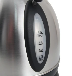 Kettle esperanza danube ekk032x, inox, 2200w,  1.8 l, auto shut-off after boiling, boil dry safety cut-off, concealed heating element, powercord lengt