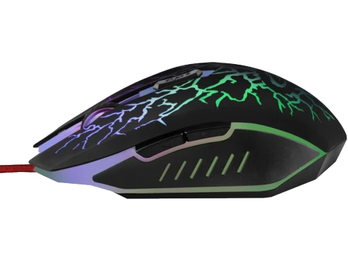 Mouse esperanza lightning mx211, gaming mouse, 2400dpi, optical sensor, multicolor led, usb braided cable 2