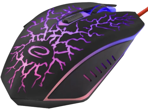 Mouse esperanza lightning mx211, gaming mouse, 2400dpi, optical sensor, multicolor led, usb braided cable 3
