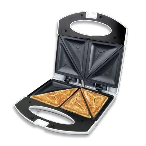Sandwich maker titanium fontina tkt006w, 1000w, white, with plates coated, automatic temperature control, easy to clean heating plates, non-stick coat 2
