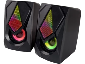 Speakers 2.0  Esperanza Boogie EGS102, 5W (2 x 2.5W), LED Rainbow lighting, Volume control, built in amplifier, Power supply: 5V, They require: USB an
