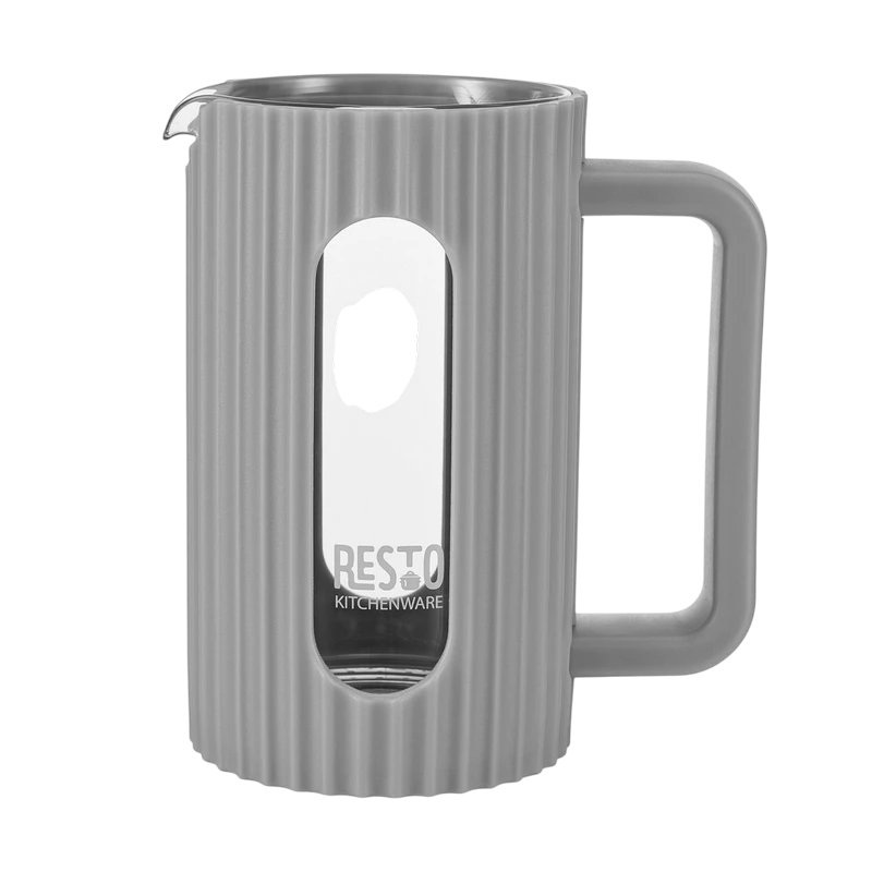 Cafetiera french press resto 90532, 0,6l, gri deschis 9