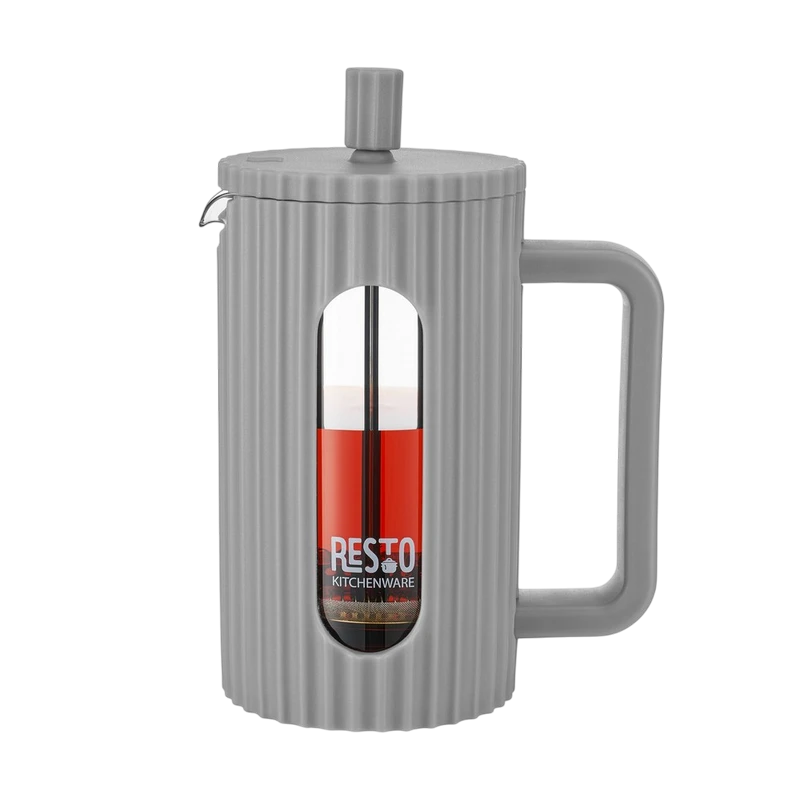 Cafetiera french press resto 90532, 0,6l, gri deschis 2