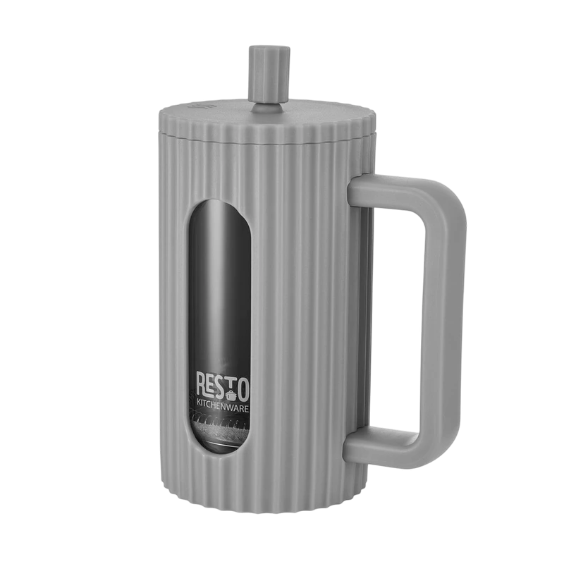 Cafetiera french press resto 90532, 0,6l, gri deschis 8
