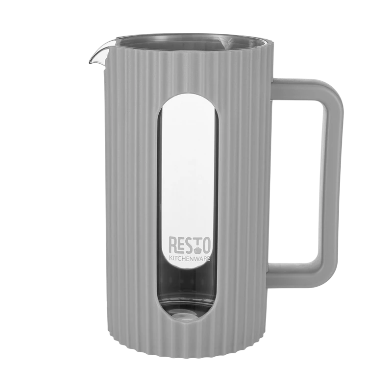 Cafetiera french press resto 90533, 1l, gri deschis 5