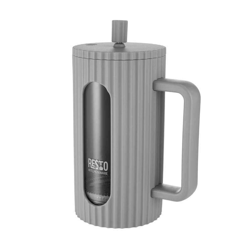 Cafetiera french press resto 90533, 1l, gri deschis 2