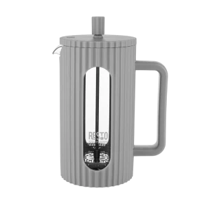 Cafetiera french press resto 90533, 1l, gri deschis
