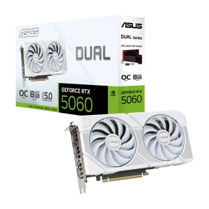 Видеокарта ASUS DUAL-RTX5060-O8G-WHITE, 8GB GDDR7 128бит