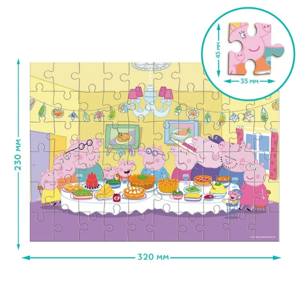 Puzzle "familia împreună", seria peppa pig, 60 elem. 4