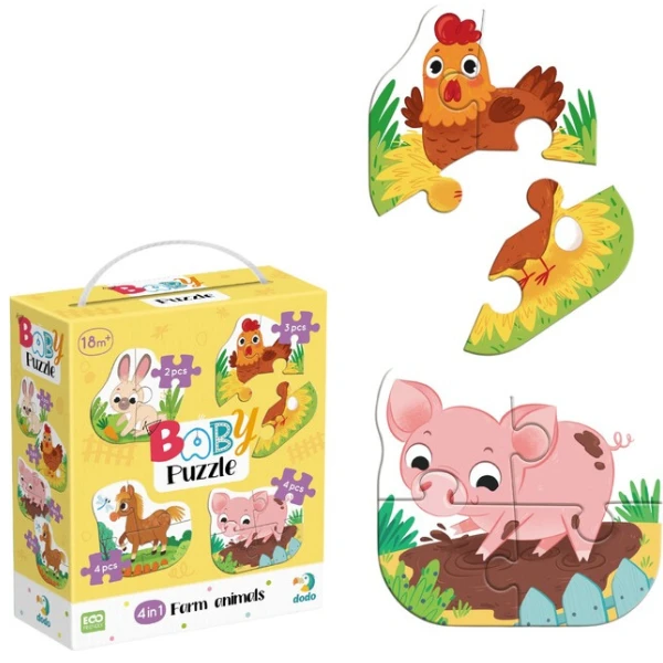 Puzzle 4 în 1 "animale de casă", 13 elem. 5