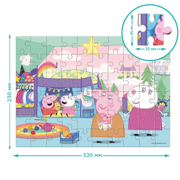 Puzzle "purcelușii și miei", seria peppa pig, 60 elem. 4