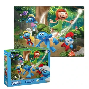 Puzzle "prințesa frunzuliță", seria smurfii, 60 elem.