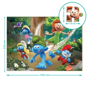 Puzzle "prințesa frunzuliță", seria smurfii, 60 elem. Thumbnail 4