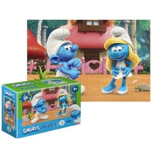 Puzzle-mini "romantic", seria smurfii, 35 elem.