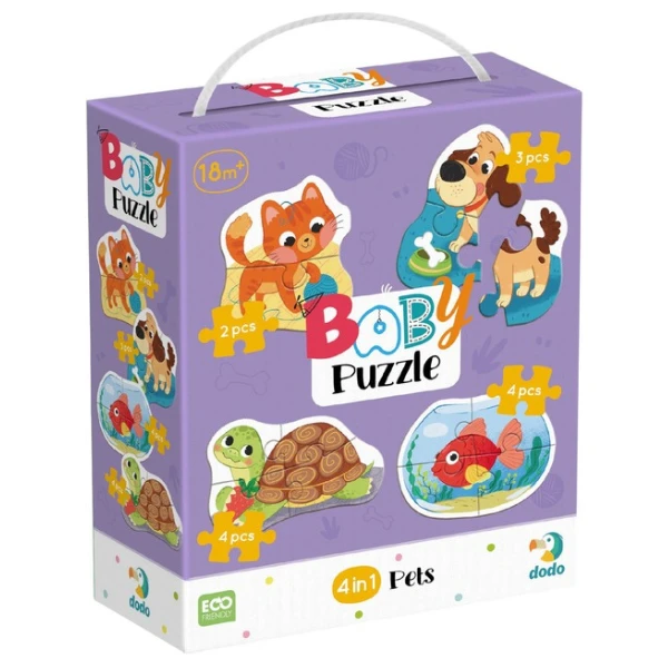 Puzzle 4 în 1 "animale de casă", 13 elem. 3