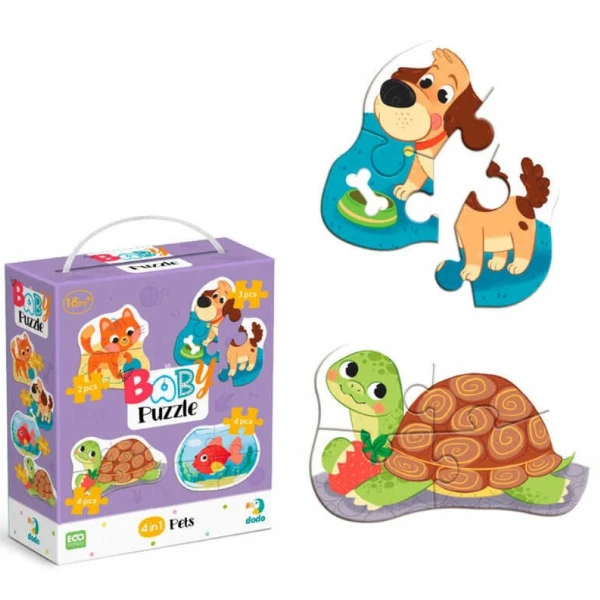 Puzzle 4 în 1 "animale de casă", 13 elem. 5