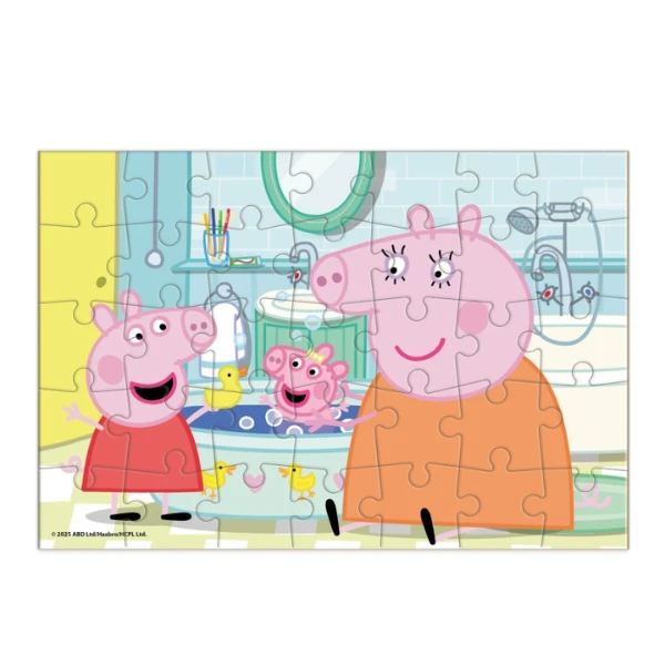 Puzzle-mini "rățuștele în baie", seria peppa pig, 35 elem. 2