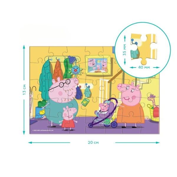 Puzzle-mini "la plimbare", seria peppa pig, 35 elem. 4