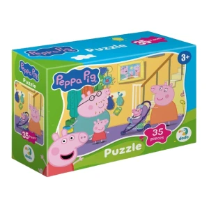 Puzzle-mini "la plimbare", seria peppa pig, 35 elem. Thumbnail 3