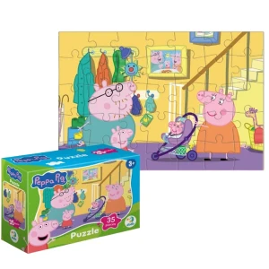 Puzzle-mini "la plimbare", seria peppa pig, 35 elem.