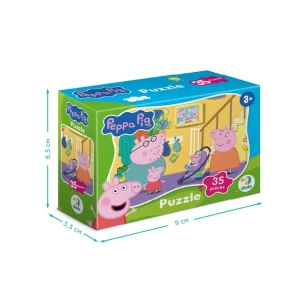 Puzzle-mini "la plimbare", seria peppa pig, 35 elem. Thumbnail 5