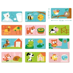 Puzzle "animalele și căsuțele lor", 24 elem. Thumbnail 5