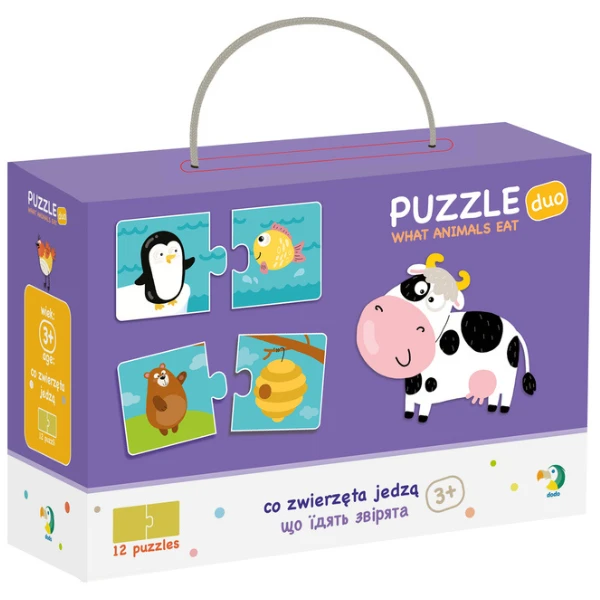 Puzzle "cine ce mănâncă", 24 elem. 3
