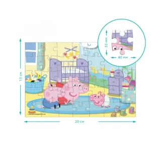 Puzzle-mini "bonele", seria peppa pig, 35 elem. Thumbnail 4