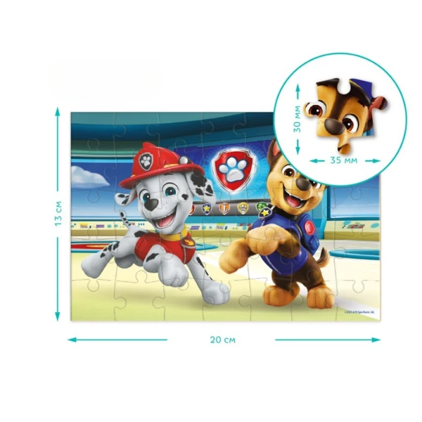 Puzzle-mini "marshall și chase", seria patrula cățelușilor, 35 elem. 4