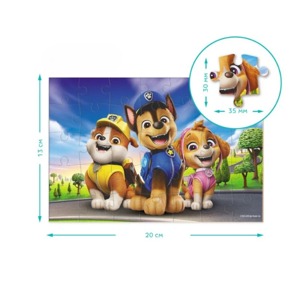 Puzzle-mini "zâmbim împreună", seria patrula cățelușilor, 35 elem. 4