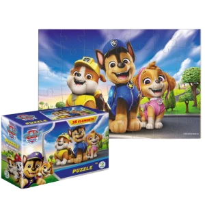 Puzzle-mini "Zâmbim împreună", seria Patrula cățelușilor, 35 elem.