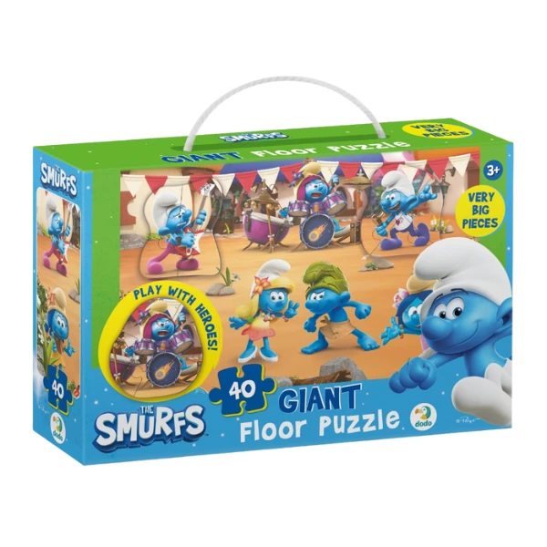 Puzzle mare de podea, the smurfs - "muzica cântă", 40 elem. 3