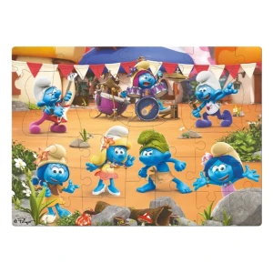 Puzzle mare de podea, the smurfs - "muzica cântă", 40 elem. Thumbnail 2