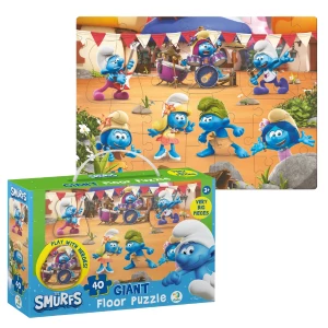 Puzzle mare de podea, The Smurfs - "Muzica cântă", 40 elem.