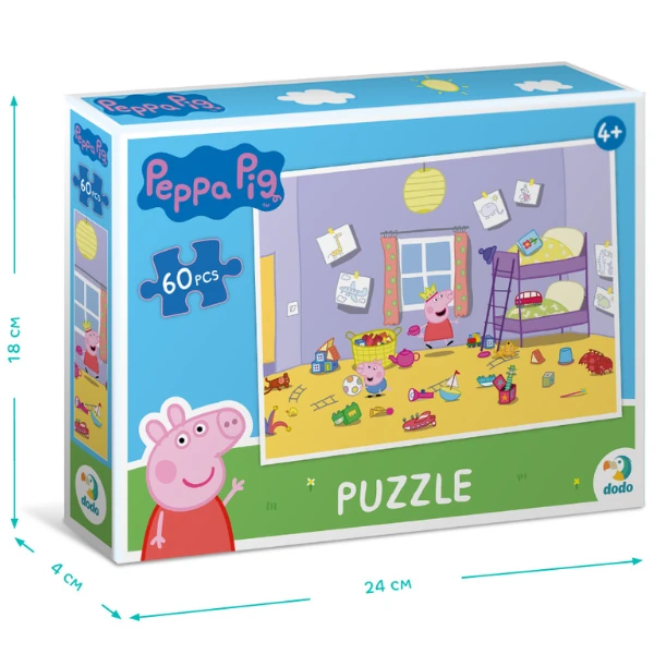 Puzzle "curățenie distractivă", seria peppa pig, 60 elem. 5