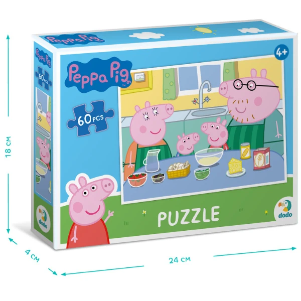 Puzzle "gătim împreună", seria peppa pig, 60 elem. 5