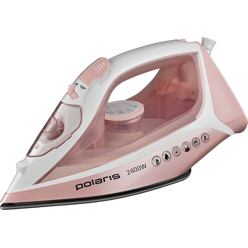 Утюг polaris pir 2497ak, 2400вт, розовый 4