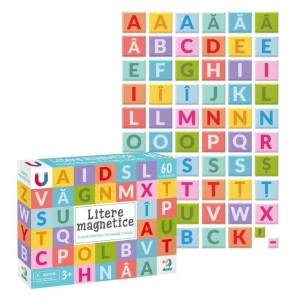 Joc magnetic "alfabet", 60 el. (ro)