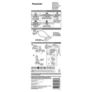Светодиодный фонарь panasonic led neck light, чёрный Thumbnail 2