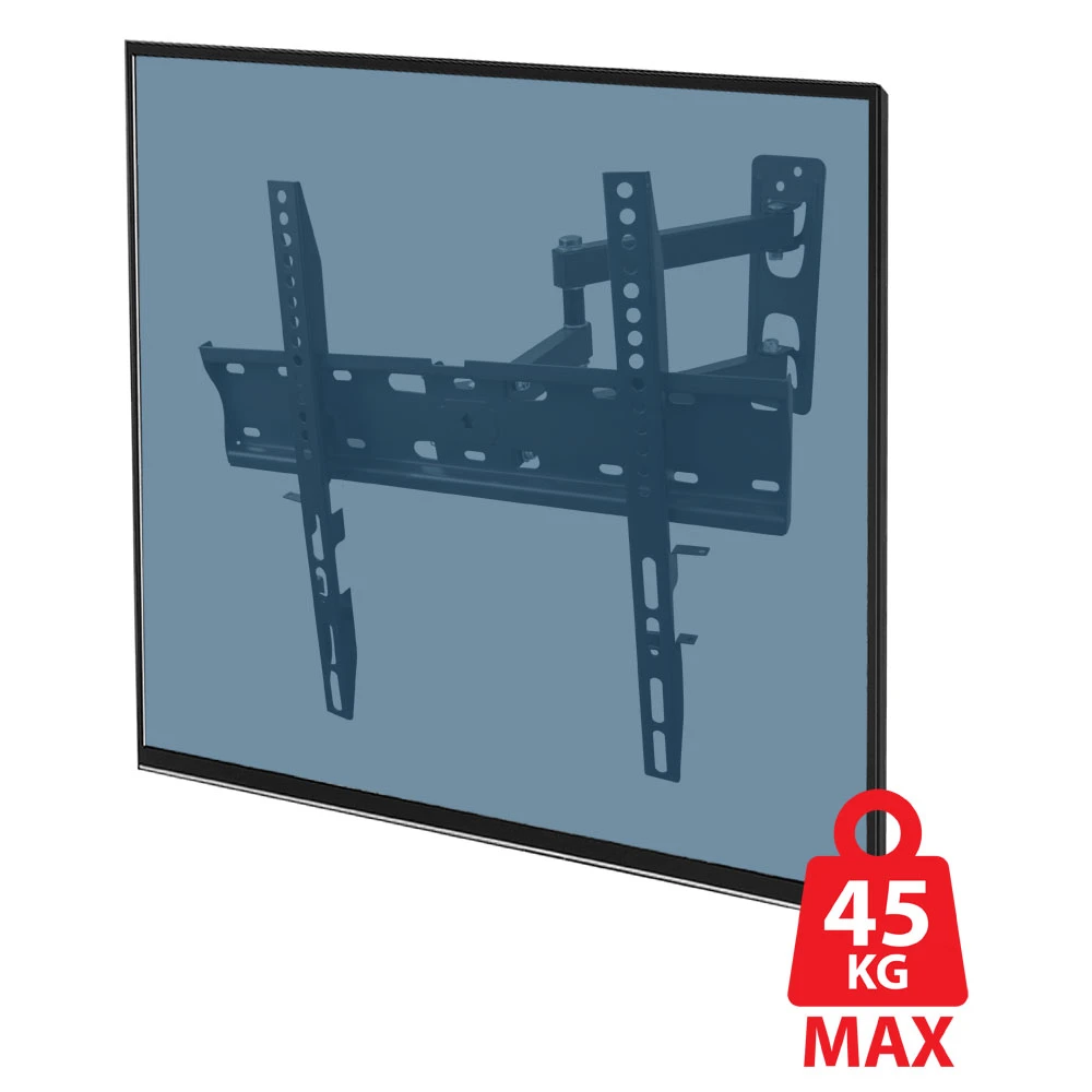 Esperanza tv-wall mount 008 erw008 for 26-70", max load 45kg, vesa 75x75-400x400mm, distance of tv from wall: 90-460mm, tilt adjustment up to 15°, hor 2