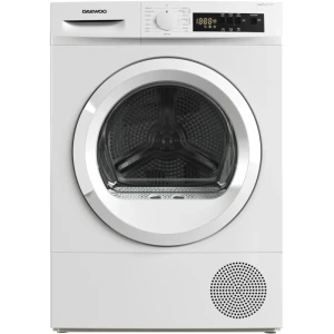 Uscator de rufe daewoo ddr-vh8a/e,  8 kg,  clasa e, control electronic, pompa de caldura, sistem de uscare cu senzor, afisaj led, childlock, 15 programe, alb Thumbnail 3