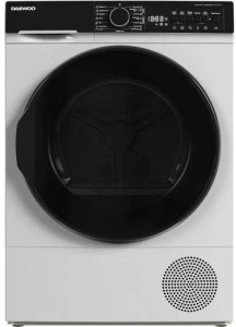 Uscator de rufe Daewoo DDR-XV9A/C,  9 kg,  Clasa C, Control electronic, Pompa de caldura, Sistem de uscare cu senzor, Afisaj LED, WI-FI