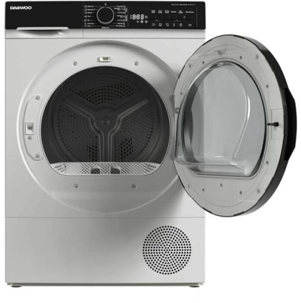 Uscator de rufe daewoo ddr-xv9a/c,  9 kg,  clasa c, control electronic, pompa de caldura, sistem de uscare cu senzor, afisaj led, wi-fi 2