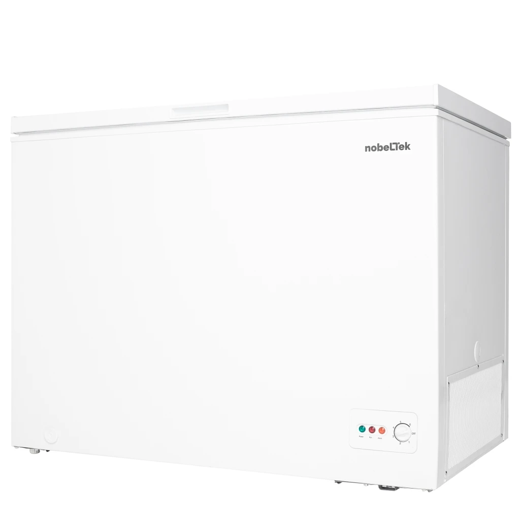 Lada frigorifica nobeltek ncf-295e, 293 l, control mecanic, termostat reglabil, iluminare led, functie conversie frigider-congelator, clasa e 2