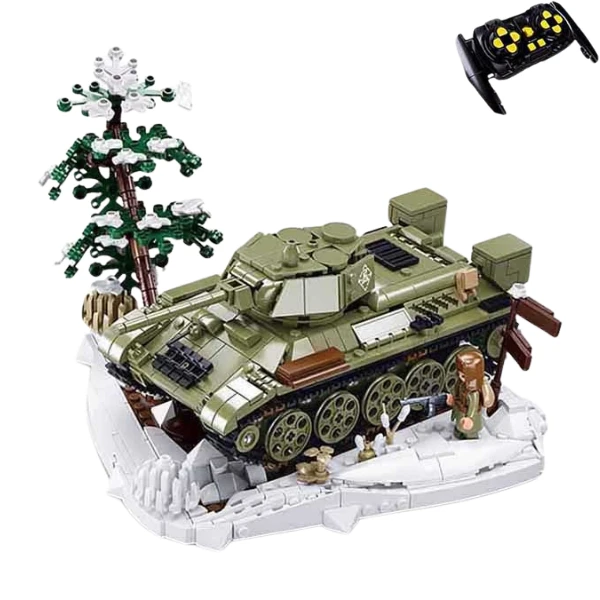 Set de construcție "tanc т-34", scara 1:35, cu telecomandă, 873 elem. 2