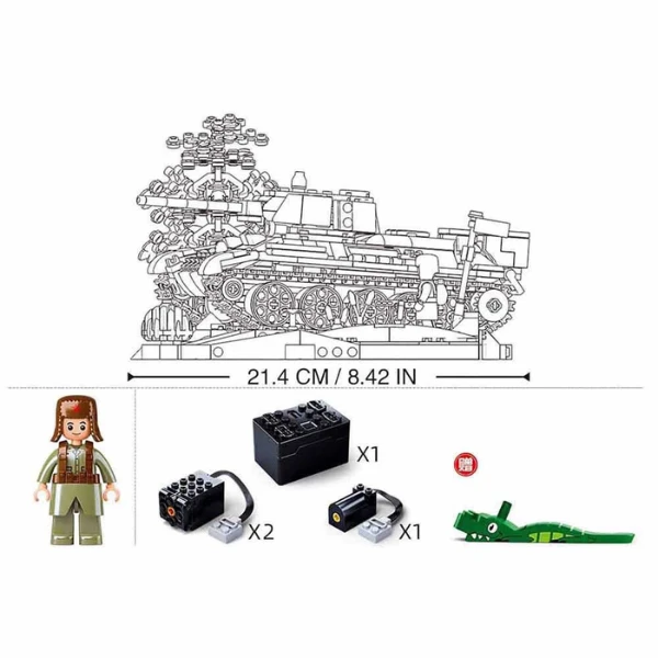 Set de construcție "tanc т-34", scara 1:35, cu telecomandă, 873 elem. 6