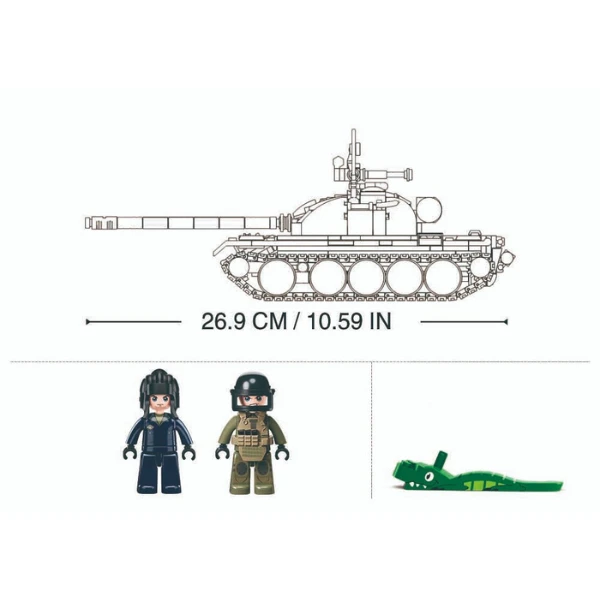 Set de construcție "tanc t-54s", scara 1:35, 604 elem. 6