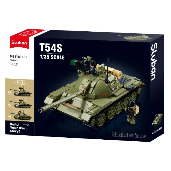 Set de construcție "tanc t-54s", scara 1:35, 604 elem. 3