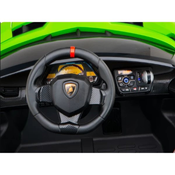 Mașinuța electrică lamborghini veneno, 12v7ah, motor 12v390x4 (25w*4), roti eva 10